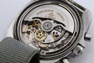 MOVADO Datron HS 360 Sub - Sea Chronograph Ref 019M535 1960`s Rare Wristwatch 9
