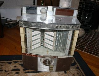 Vintage Rock - Ola Coin Op Table Top Diner Jukebox Wall Mount Chrome Personal