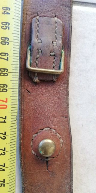 Sweden Swedish Army Wwii Cavalry Leather Belt For Mauser Carbine