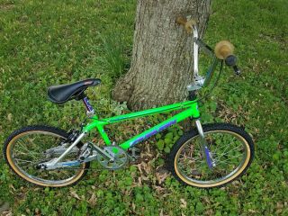 VINTAGE GREEN SILVER AUBURN CR - 20RX 1994 OWNER BMX FREESTYLE RACING 6