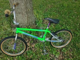 VINTAGE GREEN SILVER AUBURN CR - 20RX 1994 OWNER BMX FREESTYLE RACING 7