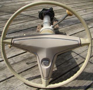 Vintage 1967 Cadillac Steering Wheel W/ Column