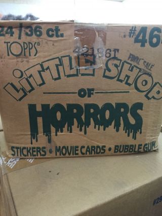 1986 Topps Little Shop Of Horrors Case 24 Boxes Vintage