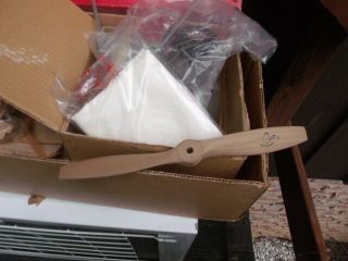 Aristo - Craft grumman f3f - 2 Balsa Wood Gas Model Kit RC Airplane Vintage NOS 5