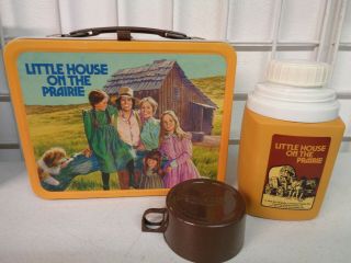 Vintage 1978 Little House On The Prairie Metal Lunchbox Complete W/ Thermos