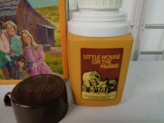 VINTAGE 1978 LITTLE HOUSE ON THE PRAIRIE METAL LUNCHBOX COMPLETE W/ THERMOS 2