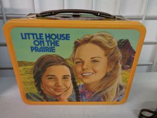 VINTAGE 1978 LITTLE HOUSE ON THE PRAIRIE METAL LUNCHBOX COMPLETE W/ THERMOS 4