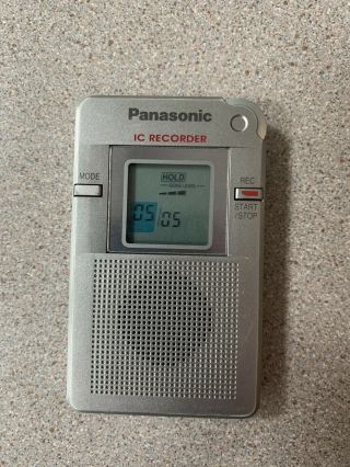 Rare Panasonic Rr - Dr60 (16 Mb,  8 Hours) Handheld Digital Voice Recorder