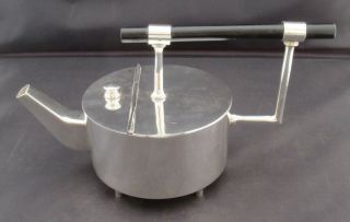 Christopher Dresser 1881 Design Silver Plated Teapot,  20th Century