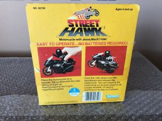Rare Vintage 1984 Kenner Streethawk Friction Motorcycle MIB Airwolf Knight Rider 5