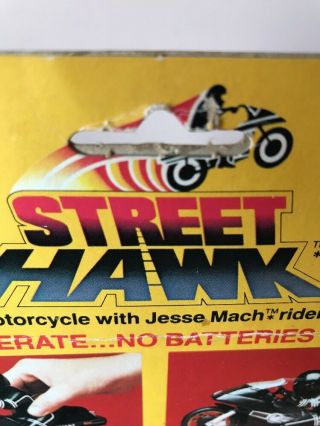 Rare Vintage 1984 Kenner Streethawk Friction Motorcycle MIB Airwolf Knight Rider 6