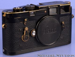 Leica Leitz M3 Black Paint Rangefinder Camera Body 1078715 Rare
