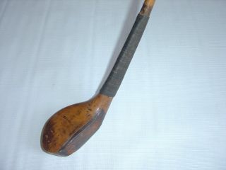 Antique Scarce Old Tom Morris Semi Long Nose Transitional Playclub 1890s