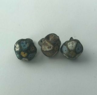 Ancient Bronze Buttons With The Remnants Of Enamel,  Kievan Rus 10 - 13 Ad