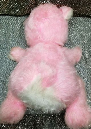Vintage Rushton 17.  5” Pink Rubber Face Happy Bear RARE 5