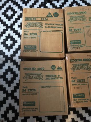 6 TMNT Ninja Turtles Rare Vintage Playmates Box 24 Count Stock 5000 2