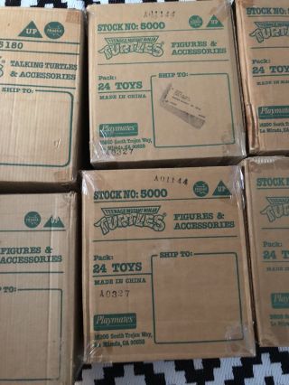 6 TMNT Ninja Turtles Rare Vintage Playmates Box 24 Count Stock 5000 3