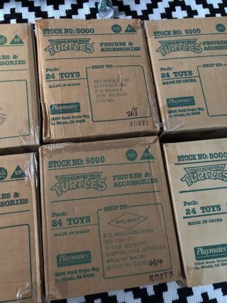 6 TMNT Ninja Turtles Rare Vintage Playmates Box 24 Count Stock 5000 4