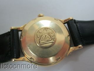 VINTAGE 18K GOLD OMEGA AUTOMATIC CHRONOMETER CONSTELLATION WRIST WATCH MENS 7