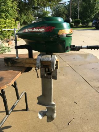 vintage Scott - Atwater outboard motor 5
