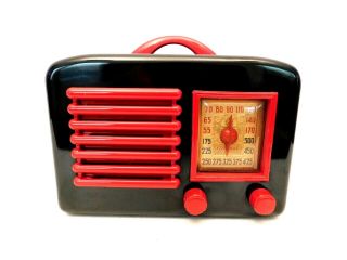 Vintage 1940s General Television Art Deco Old Antique Mid Century Bakelite Radio