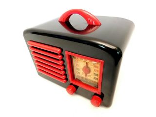 VINTAGE 1940s GENERAL TELEVISION ART DECO OLD ANTIQUE MID CENTURY BAKELITE RADIO 4