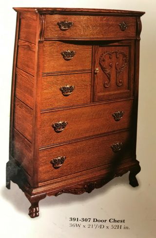 Lexington Furniture Victorian Sampler Door Chest - Oak 391 - 307 4