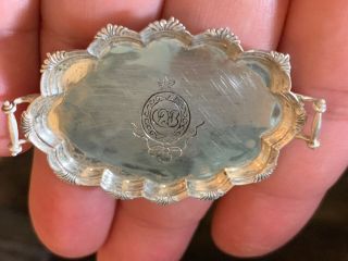 Miniature Dollhouse Artisan Obidiah Fisher RARE Handled Serving Tray STERLING 5