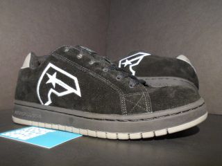 Vintage 2003 Dc Shoes Court Famous Stars And Straps Black White Grey 300078 9.  5