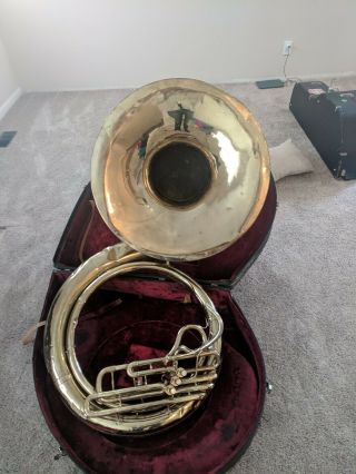 Conn 10k Sousaphone Vintage 1961 Freshly Serviced Serial 907675 Heavy Duty 14k