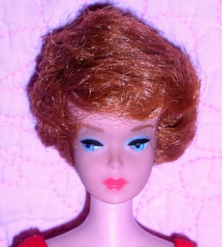 Stunning Vintage 1964 Titian Redhead Bubble Cut Barbie 850 Japan