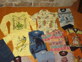 Vintage Western Cowboy Indian Clothing Shirts Sweaters Child ' s Frosty Rudolph 3