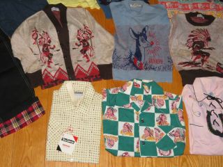Vintage Western Cowboy Indian Clothing Shirts Sweaters Child ' s Frosty Rudolph 4
