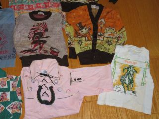 Vintage Western Cowboy Indian Clothing Shirts Sweaters Child ' s Frosty Rudolph 5
