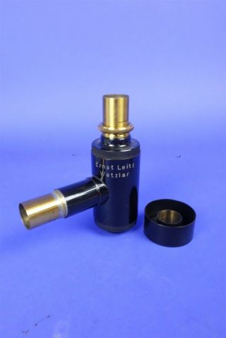 Ernst Leitz Wetzlar Vintage Brass Microscope Part - Ocular / Eyepiece / Prism