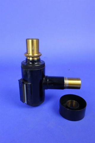 Ernst Leitz Wetzlar Vintage Brass Microscope Part - Ocular / Eyepiece / prism 2