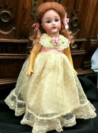 9 " Simon Halbig Flapper Doll 1078 Slender Mignonette Antique Bisque - Head German
