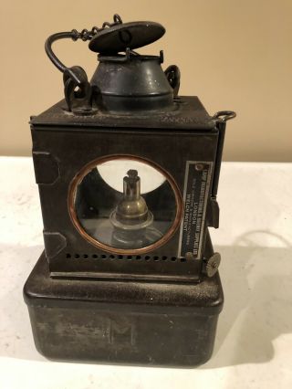 Antique Railroad Lantern - Kerosene Oil - London