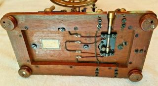 19th Century Vintage Signal Electric Printing Telegraph w/ Tape Wheel 1800 ' s 2