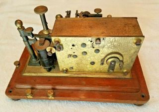 19th Century Vintage Signal Electric Printing Telegraph w/ Tape Wheel 1800 ' s 4