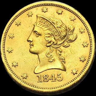 1845 - O DDO Eagle BU $10 Coronet Gold,  NICELY UNCIRCULATED ERROR RARE 2