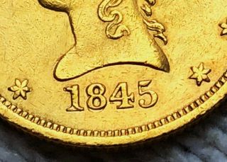 1845 - O DDO Eagle BU $10 Coronet Gold,  NICELY UNCIRCULATED ERROR RARE 3