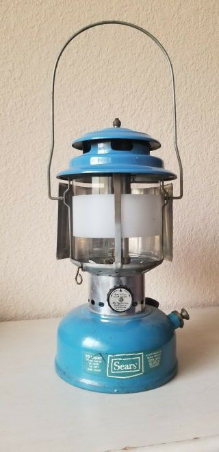 Vintage Blue 10 - 70 Sears Camping Lantern Coleman W.  Handle Accessory
