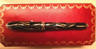 Authentic Cartier Chiffres Romaines Limited Edition 1847 Fountain Pen NIB Rare 10