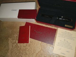 Authentic Cartier Chiffres Romaines Limited Edition 1847 Fountain Pen NIB Rare 12