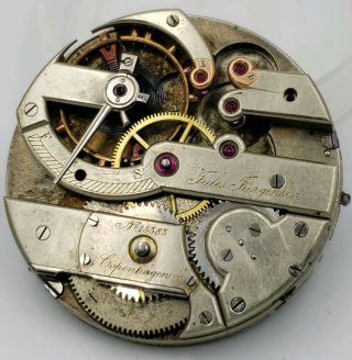 Antique Jules Jurgensen Pocket Watch Movement Repair