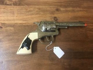 Vintage Die Cast Toy Cap Gun Pistol Hubley Texas Longhorn