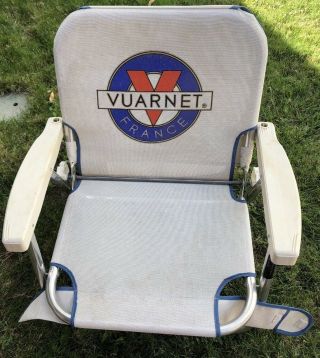 Vintage 1980s Vuarnet France Aluminum Lawn Chair Outdoor Surf Beach Folding