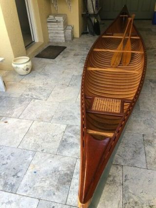 Vintage Wood Canoe - Atkinson Traveler - - 17.  5 feet 10