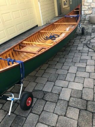 Vintage Wood Canoe - Atkinson Traveler - - 17.  5 feet 3